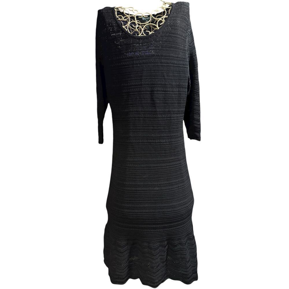 Calvin Klein Black Knit Dress Size S